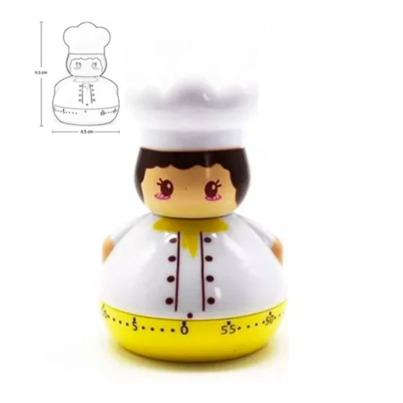 Temporizador De Cocina De 60 Min Amarillo