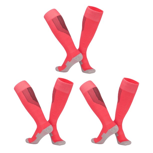 Paquete de 3 calcetines de béisbol, fútbol y sóftbol para jóvenes y niños.