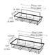 thumbnail image 1 of 2pcs Rectangular Shower Caddy, Stainless Steel Bathroom Shelf, Floating Shelves, Wall Mounted Storage Shelves For Bathroom, Kitchen Condiment Storage Rack, 1 of 4
