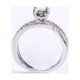 thumbnail image 2 of Anillos de Compromiso de Moissanita de 1 Quilate para Mujer Color D Claridad VVS1 Anillos de Diamante Anillos de Plata Esterlina 925 Regalos Anillos de Boda de Moissanita con Certificado, 2 of 8