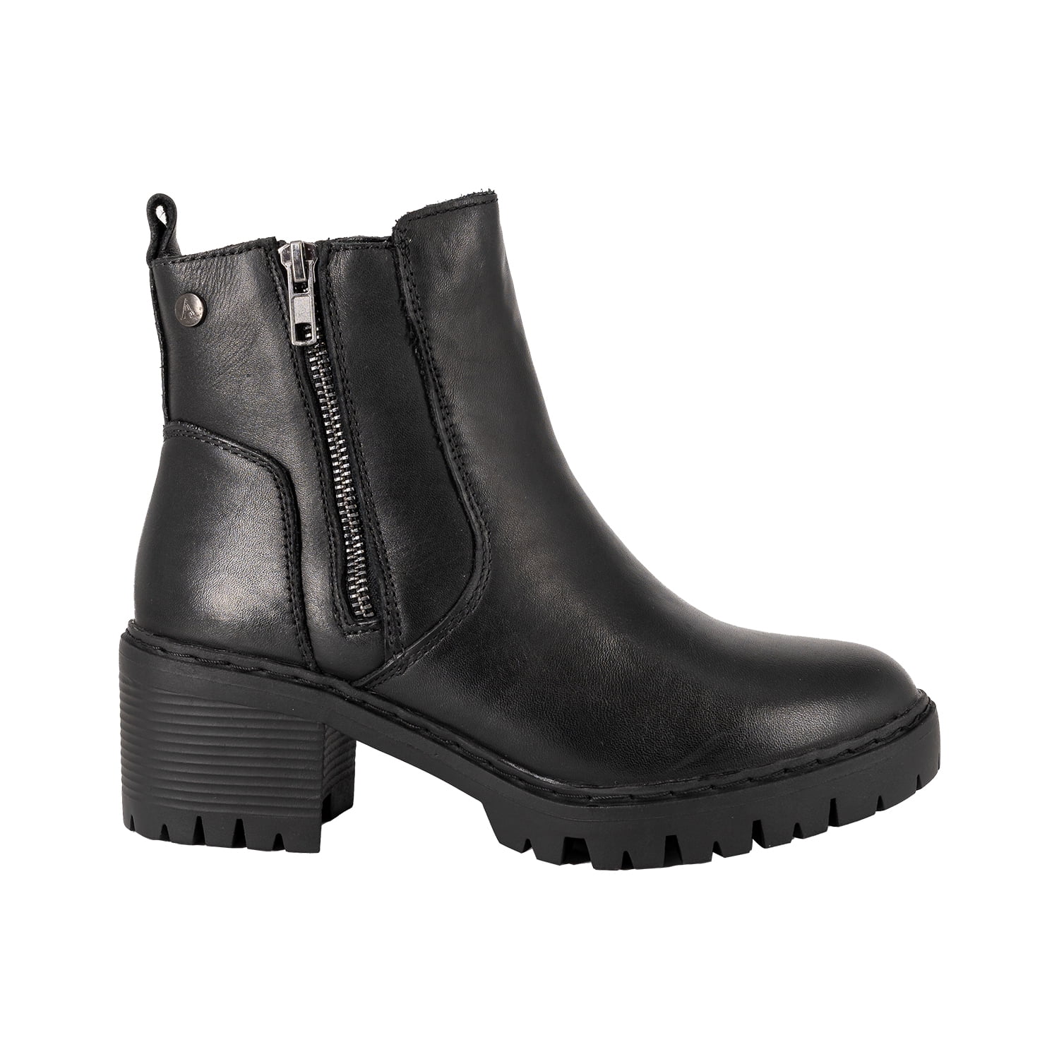 Botin De Cuero Gaby Negro Alquimia