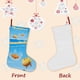 thumbnail image 3 of Gudetama Una Aventura Huevosa Tema: Calcetines de Navidad, fino lino blanco para colgar en escaleras y chimenea, decoración navideña para el hogar, regalo de Navidad.54cm×38cm, 3 of 5