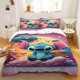 thumbnail image 5 of Duvet Cover Lilo and Stitch Hippie Funny Bedroom Living Room Room Decoration Soft and Comfortable Single Double Bed Gift, 5 of 5