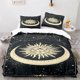 thumbnail image 2 of Boho Sun and Moon Duvet Cover Mysterious Astrology Bedding Set Microfiber Witch Wiccan Fortune-Telling Tarot Cards Quilt Cover, 2 of 5