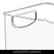 thumbnail image 5 of Papelera de despensa InterDesign, apilable, de plástico transparente, 41 x 15 x 13 cm, 5 of 8