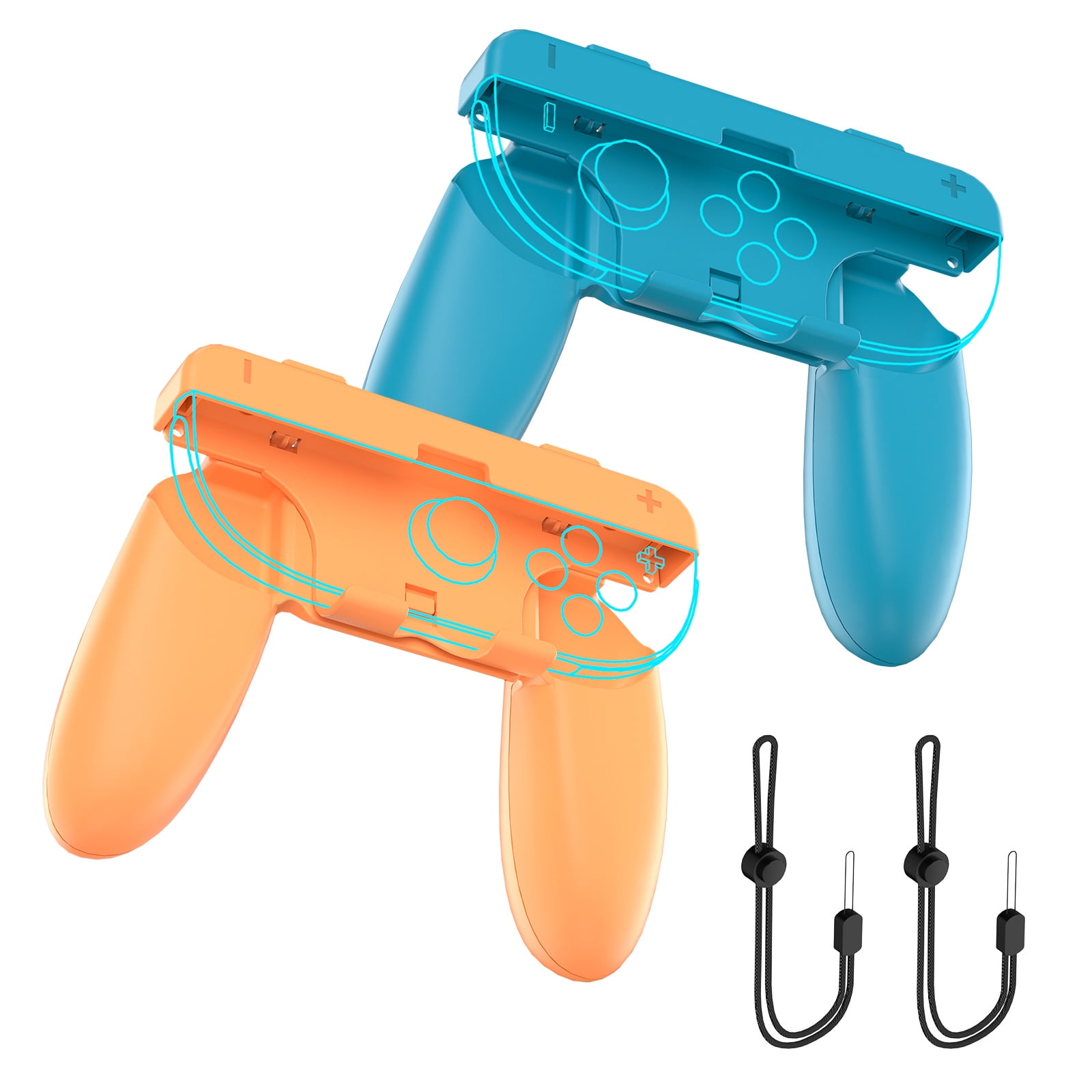 Genérico - Grips 2 En 1 Compatibles Con Nintendo Switch 2 Controladores De Juego Para Boxing Fitness, Correa De Muñeca Anti-deslizante Y Mango Resistente Al Desgaste