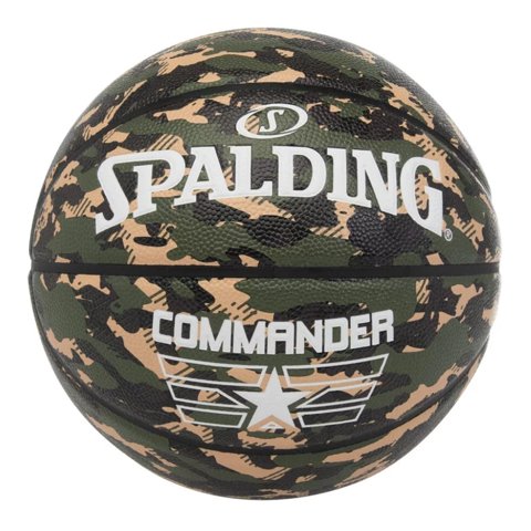 Spalding - Balón Basketball Commander Camo Tamaño 7 Militar