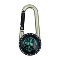 Ioensy - Llavero Brújula Mosquetón Portátil Para Deportes Al Aire Libre Montañismo Viajes