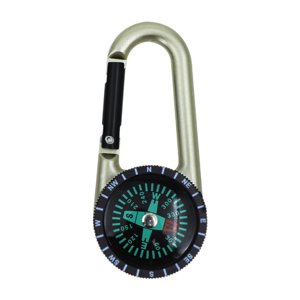 Ioensy - Llavero Brújula Mosquetón Portátil Para Deportes Al Aire Libre Montañismo Viajes