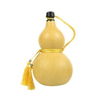 Bothyi - Botella De Agua De Calabaza Hervidor De Bebidas Tradicional Para La Decoración De La Sala De Estar Del Hogar Amarillo Grande