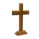 thumbnail image 3 of Crucifijo De Cruz De Pie De Madera Tallada Con Soporte Jesucristo Altar Hecho A Mano, 3 of 5