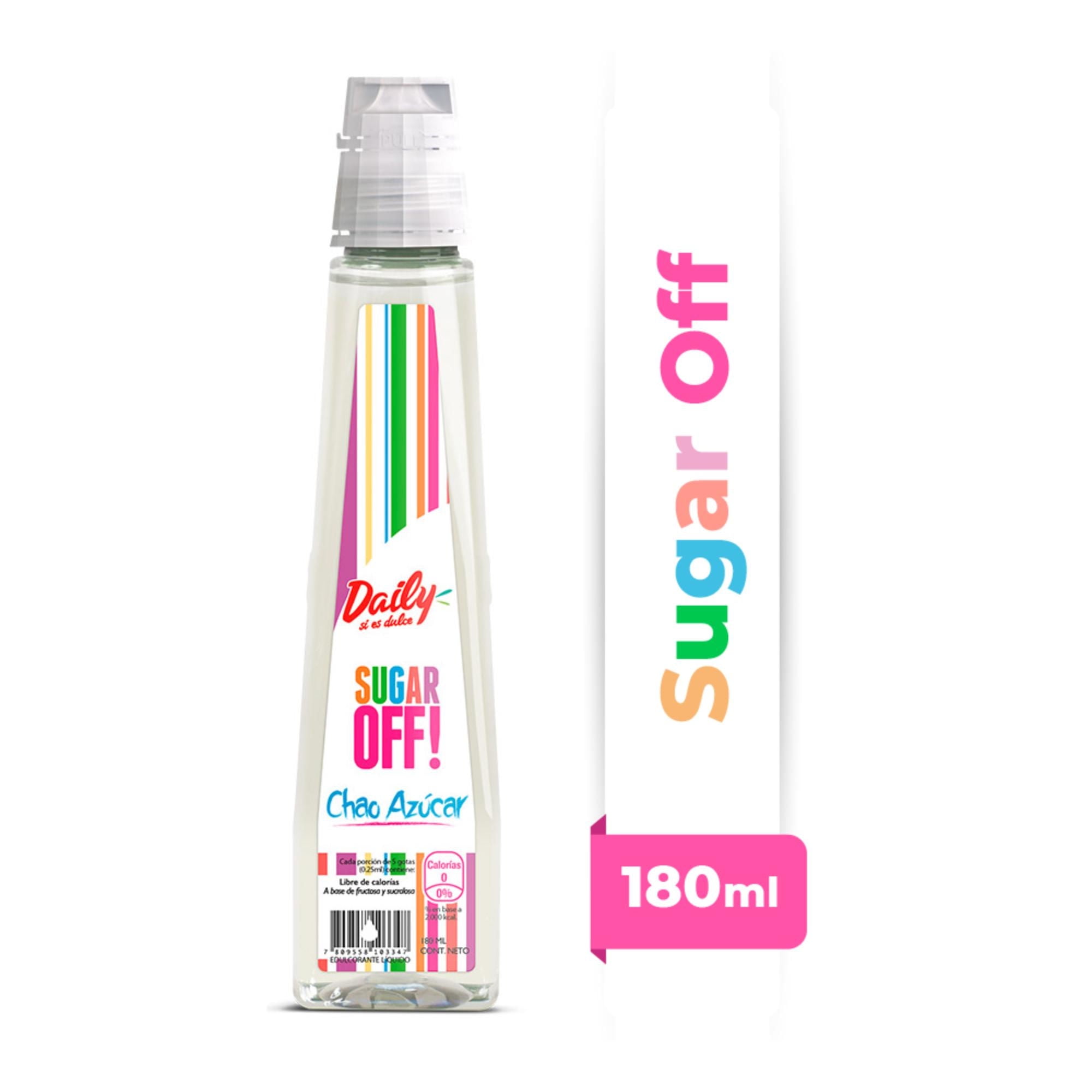 Endulzante Líquido Sugar Off Botella 180 ml Daily