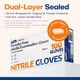 thumbnail image 5 of Guantes de nitrilo para exámenes Supmedic Medical, sin látex, 100 unidades, azules, 5 of 6