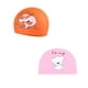 thumbnail image 2 of 2x Swim Kid Bathing Gorro De Natación Ni?a Ni?o Estampado Animal Delfín Naranja, 2 of 5