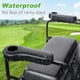 thumbnail image 3 of Kit de asiento trasero para carrito de golf, juego de reposabrazos de 10 litros con portavasos, 3 of 9