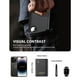 thumbnail image 2 of Funda para pasaporte Stouchi AirTag con RFID, piel sintética, color negro, 2 of 3