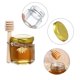 thumbnail image 3 of Mini tarros de miel de vidrio XING-RUIYANG, 45 ml, paquete de 30 con cazo, 3 of 7