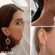 thumbnail image 3 of FUNEIA 6 pares de aros colgantes tipo hilo para mujer, 3 of 3