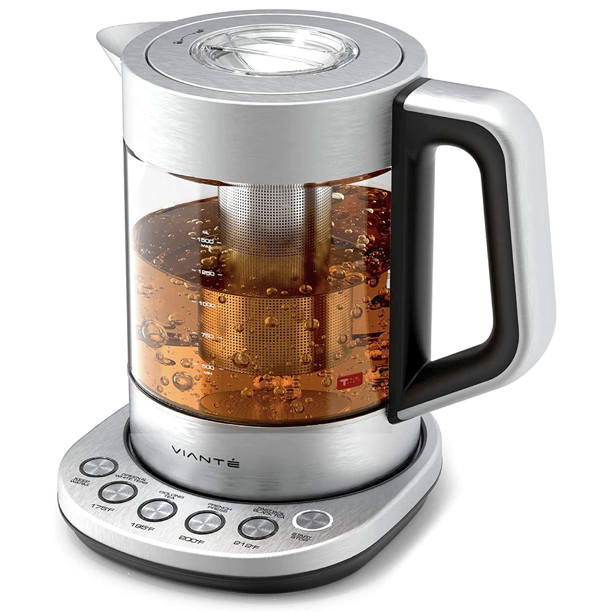 Hervidor Eléctrico Vianté Con Infusor De 1,5 L Con Control De Temperatura