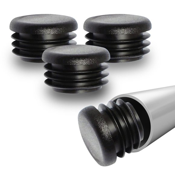 Tapones para orificios de plástico Prescott Plastics 25 mm negros, paquete de 10
