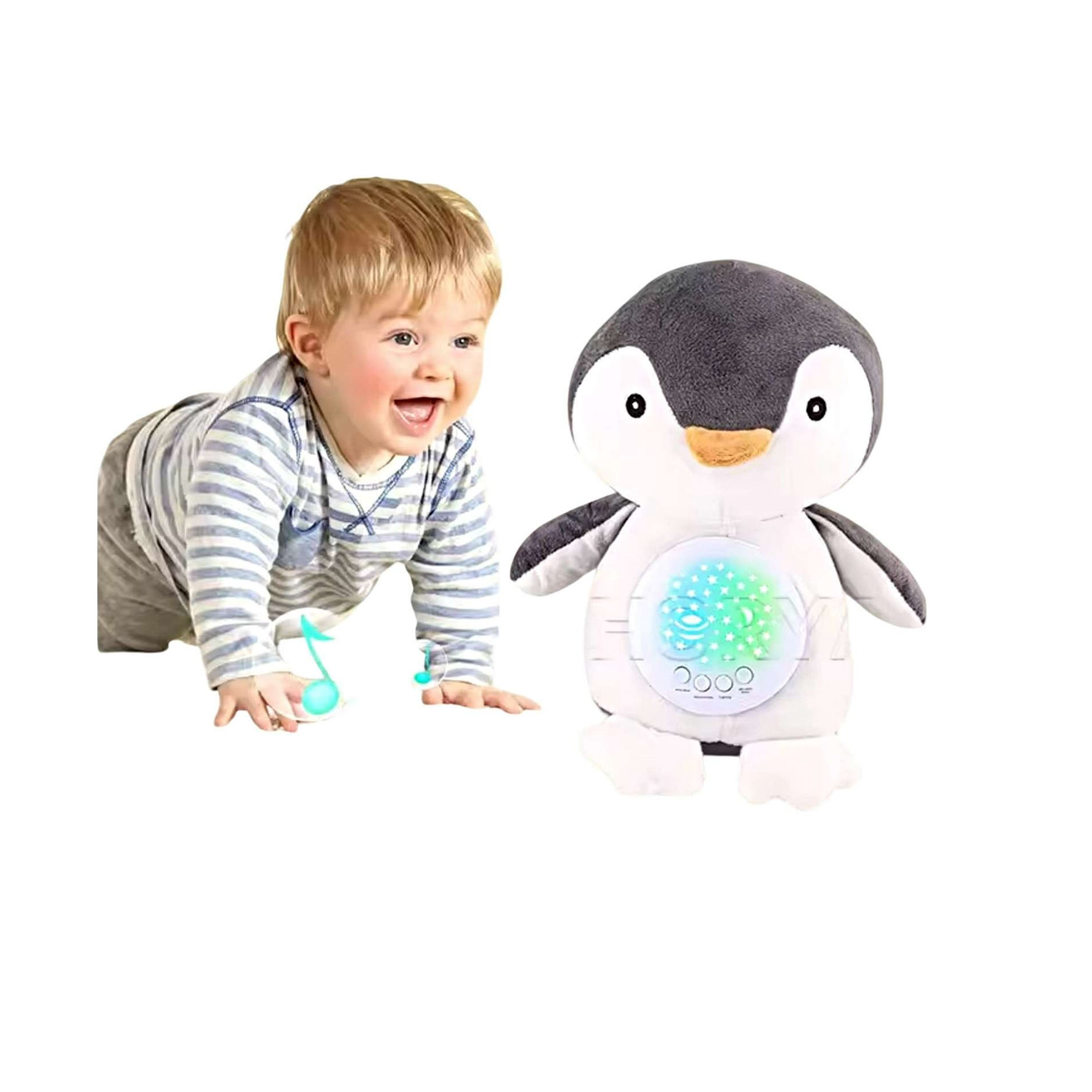 Bebesuni - Peluche Proyector De Luces Y Sonidos Bebé Pingüino