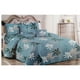 thumbnail image 1 of Cubrecama quilt verano king - Turquesa hojas, 1 of 1