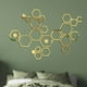 thumbnail image 2 of 6pcs Mirror Wall Stickers, Hexagon Mirror Wall Decal, Decorative Hexagonal Acrylic Wall Sheet, Art DIY Decor, Home Living Room Bedroom Sofa TV Background Wall Decoration, 2 of 5