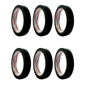 Usatape - Cinta Enmascarar Masking Tape Color 18Mmx20M 6 Unid Negro