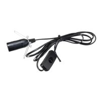 Magideal - Portalámparas E14 Con Cable Para Base De Lámpara De Roca, Portalámparas, Interruptor De Encendido Y Apagado, Construcción De Pvc, Adecuado Para Almacé Negro
