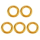 thumbnail image 1 of 5 piezas 22kn escalada rescate rappel anillo bail-out conector oro grande, 1 of 3