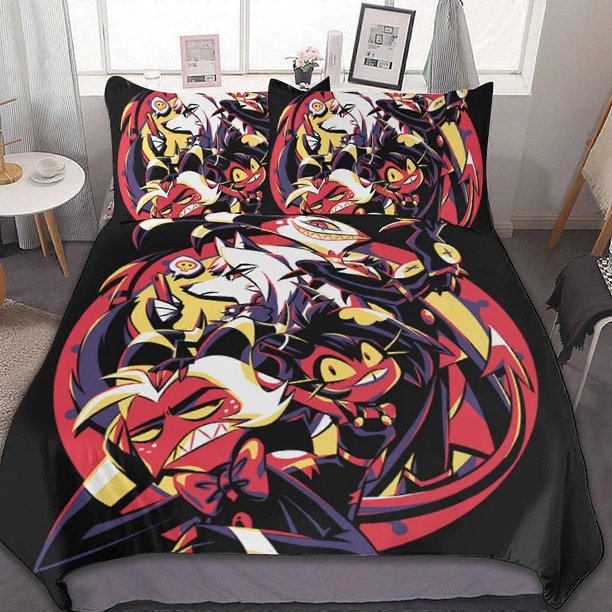 Helluva Boss3 Pieces Bedding Se Soft Comforter Se Decor Bedroom Gif