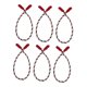 thumbnail image 5 of 6 Piezas De Guirnaldas Navide?as Para Decoración Del Hogar, Lazos Trenzados Para Calcetines, Escaleras, Rojo, Blanco Y Verde., 5 of 5