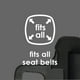 thumbnail image 5 of Clip de Bloqueo para Cinturón de Seguridad Color Plata, 5 of 8