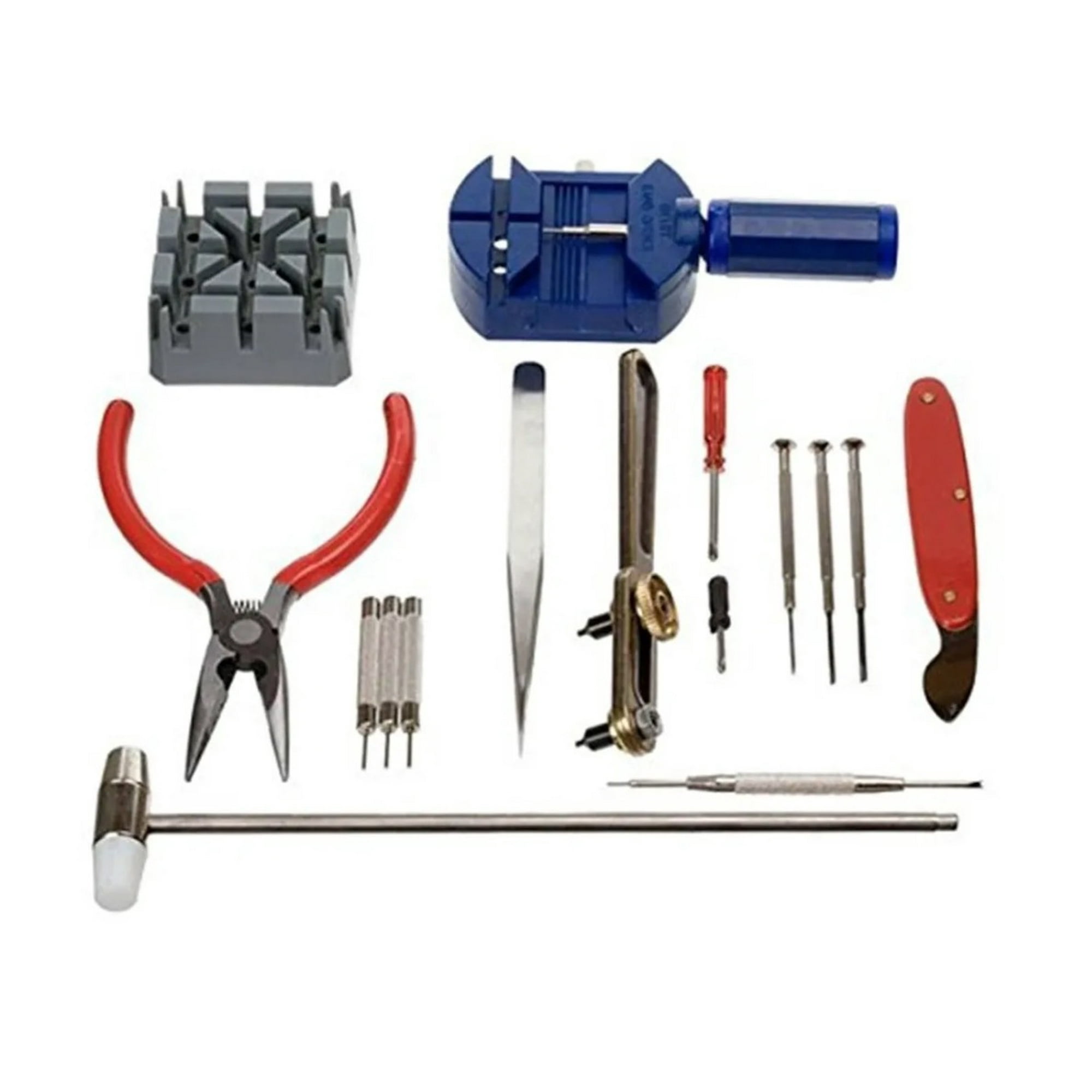 Tomasstore - Set Herramientas Relojero 16 Piezas Joyeria Reloj Deluxe