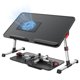 thumbnail image 2 of Mesa para laptop SAIJI ajustable en altura y ángulo con ventilador de enfriamiento, 2 of 7