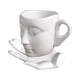 thumbnail image 1 of Taza De Café Con Platillo Set Taza De Vidrio De Agua Suministros Novedad Taza De Leche De Cerámica Blanco, 1 of 3