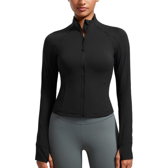 Campera CRZ YOGA Butterluxe Cintura Largo Completo Negro S