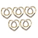 thumbnail image 2 of Hollow Love Heart Bufandas Clips Metal Chal Clip Hebilla Para Cardigan Bowknot Dorado 5x5.1cm, 2 of 5