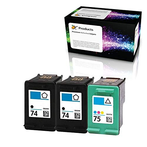 Cartucho de tinta recargado OCProducts HP 74/75 (2 negros + 1 color)