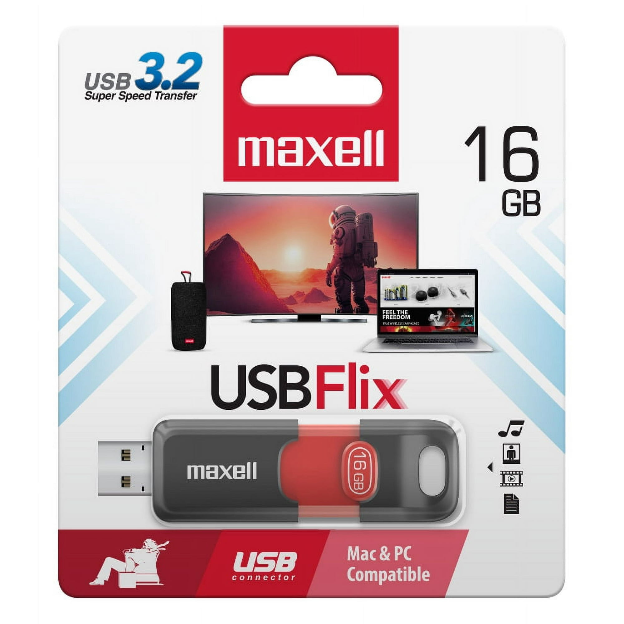 Pendrive Maxell Flix 16gb 3.2