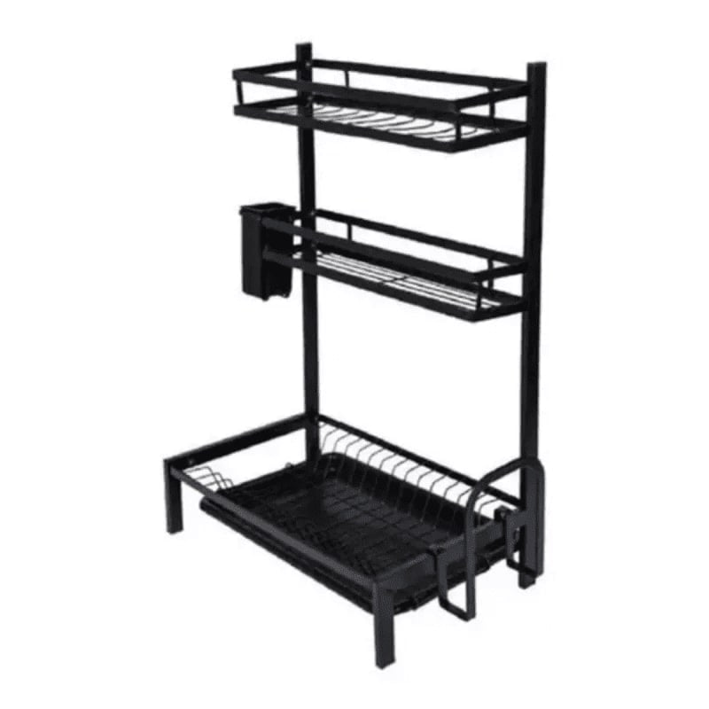 Genérico - Escurridor Platos Secador 3niveles Loza Soporte Cubierto Lau