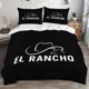 thumbnail image 1 of 3pcs EL RANCHO Logo Bedding Set Soft And Comfortable Bedding Set Suitable for All Seasons, 1 of 5