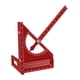 thumbnail image 4 of Regla de medición multiángulo 3D, calibre de ángulos de carpintero, herramienta de medición de carpintería de aleación de aluminio para artesanos de m Rojo, 4 of 5