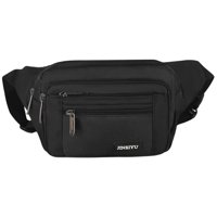 Ioensy - Riñonera Deportiva Para Correr, Riñonera, Riñonera Con Cremallera, Riñonera Negra