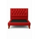 thumbnail image 3 of Cama 1 Plaza Modelo Capitoné Rojo Italiano Respaldo + Base, 3 of 4