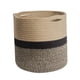 thumbnail image 5 of Cesto Perchas Cuerda Tejida Decorativa Cesto De Ropa Sucia Cesto De Lavandería Negro30cm, 5 of 5