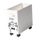 thumbnail image 4 of Carrito De Servicio Debajo Del Escritorio, Carrito Móvil Con Ruedas Para Cocina, Dormitorio, Comedor, Color Blanco, 4 of 5