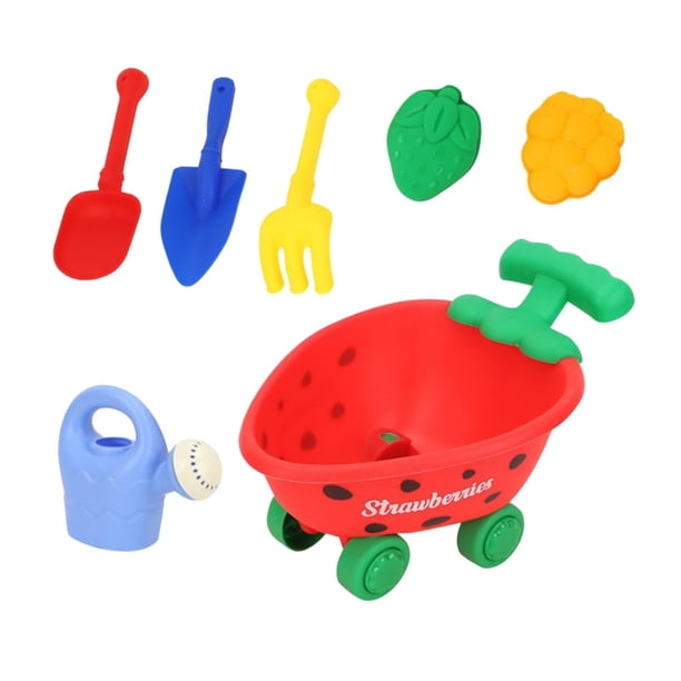 Juguetes De Arena De Playa Para Niños, Juguete De Playa Portátil De Verano Para Patio, Playa, Jardín, Rojo