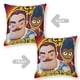 thumbnail image 2 of Hola Vecino Fundas de almohada de terciopelo con tema, regalos de funda de almohada, decoración para el hogar, cojín de lanzar, regalo de cumpleaños para fans y parejas. 40cm x 40cm., 2 of 6