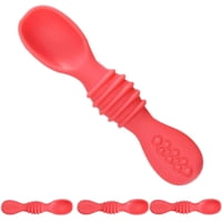 Xinqihang - Cucharas Que Cambian De Color - Cucharas De Silicona | Utensilios Para Bebés | Cuchara Para El Hogar, Viajes, Camping, Vajilla Para Niños, Niñas Y Niños